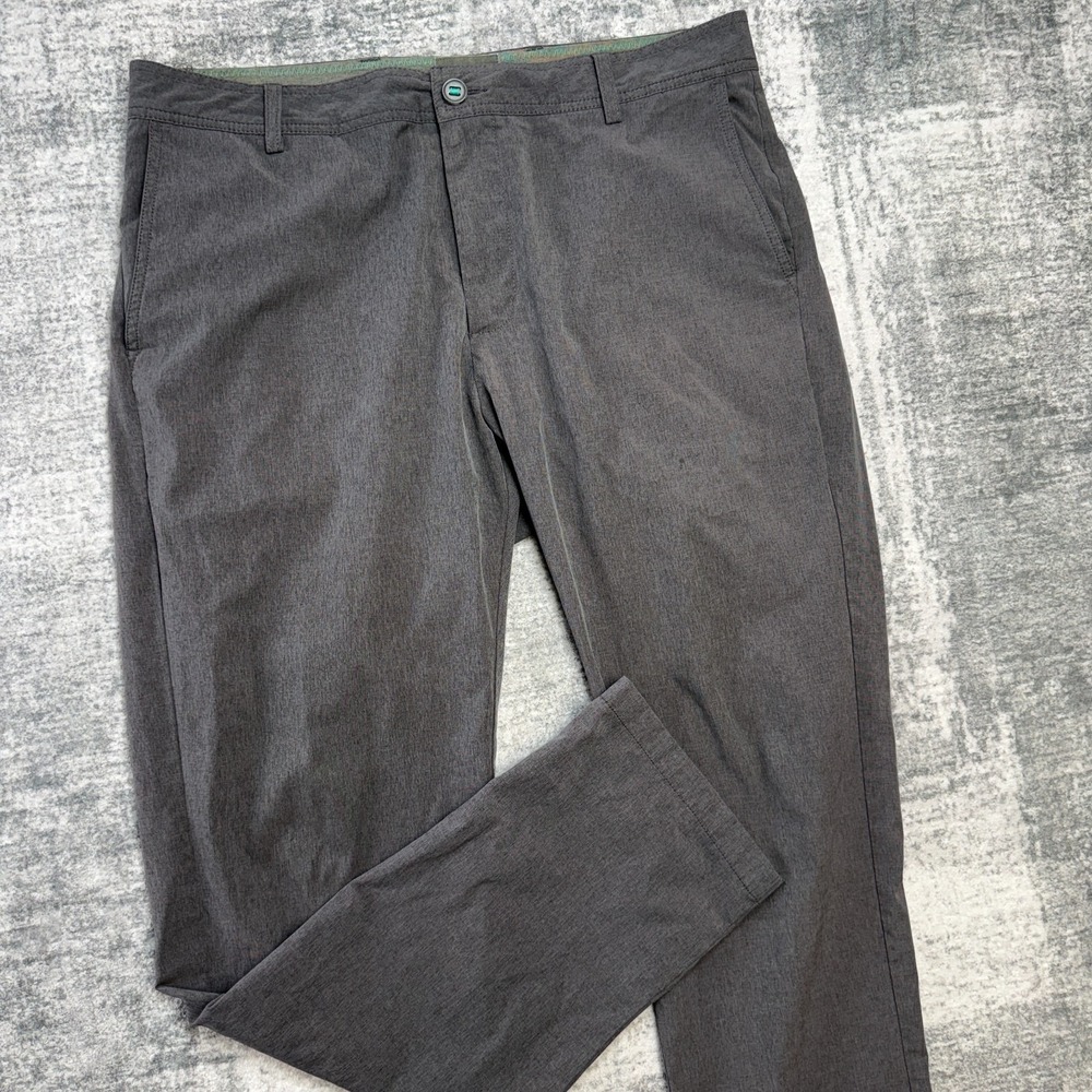 Linksoul Pants Mens 36x31 Gray Boardwalker Performance Golf Chino Travel Stretch